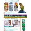 Kenond No Mess Bird Feeder Water Dispenser Set, Automatic Parrot Feeder Cage Accessories, Clear Parakeet Seed Container Food Feeder Drinker for Cage, Cockatiel Squirrel Finch Lovebirds Budgies Canary