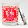 30th Birthday Candles for Her - Talk Thirty to Me, Happy Birthday Sister Bestie Candles for Women, 30th Birthday Candles Gifts for Women, Made in USA