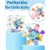 Baby Montessori Teething Toys for 0-6 6-12 Months, Baby Rattle Chew Sensory Toys for Babies 0 3 6 9 12 18 Months, Baby Teether Newborn Infant Toys Gifts for 1 2 Year Old Boys Girls