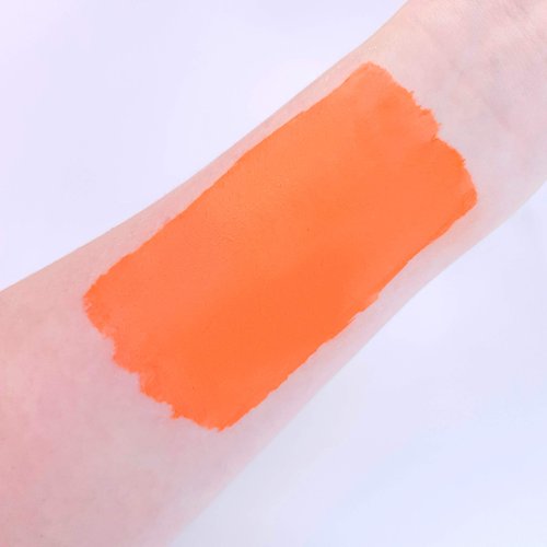 Pro Intense Neon UV Face & Body Paint Cake Pots by Moon Glow - Intense Orange - Professional Water Based Face Paint Makeup for Adults, Kids - 1.26oz