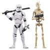STAR WARS The Black Series Phase II Clone Trooper & Battle Droid, The Clone Wars Troop Building Collectible 6 Inch Action Figure 2-Pack