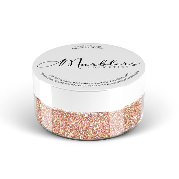 MARBLERS Holographic Glitter [Holo French Pink] 0.18oz (5g) | Fine | Non-Toxic, Vegan, Cruelty-Free | Eyeshadow, Body Butter, Nail Polish, Nail Art | Party, Body, Face, Hair Makeup