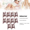Miniature Easel Small Easels For Display Mini Easel Card Display Stand Card Stand Black Easel, Dollhouse Easel Sturdy Pinewood 10Pcs for 1:12 1:6 Scale