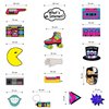 28 Piece 80s Party Hanging Swirls Decorations, Throwback 1980s Themed Party Supplies and Favors
