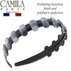 Camila Paris MP854 French Headband for Women, Strong Hold Grip Women's Hair Band, Very Flexible, No Slip and Durable Styling Girls Hair Accessories, Made in France with Cellulose