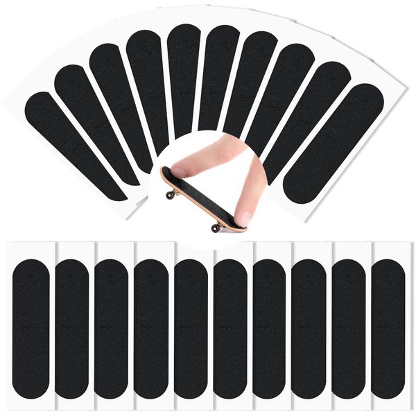 Haisalin 30Pcs Fingerboard Foam Grip Tape, Precut Fingerboard Grip Tape,Foam Grip Tape for Fingerboards, Precut & One Step Instal (30)