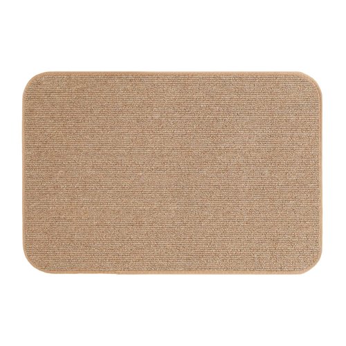 House, Home and More Skid-Resistant Carpet Indoor Area Rug Floor Mat - Pebble Beige - 2 Feet X 3 Feet
