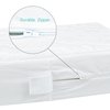 Zippered Crib Mattress Protector - Waterproof Crib Mattress Encasement, Breathable and Absorbent, 6 Sides Fully Encased Crib Mattress Cover.