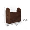 Consdan Napkin Holder, Wooden Napkin Holder, Suitable for Kitchen, Restaurant, Bar, Office, Parties, Home Décor (Solid Walnut)