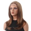 STfantasy Brown Highlight Natural Wave Short Women Lace Front Synthetic Wigs 6X4X0.5 T-Part Lace Wig Middle Length Lace Wigs with 180 Density Side Part Synthetic Hair for Womens Ladies Daily Used