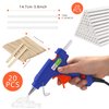 Glue gun and sticks set, Hot Melt Glue Gun Mini for Crafts with 20 Pcs Glue Sticks and 20 Wood Craft Sticks,Hot Mini Glue Guns with Hardshell Carrying Case for School DIY Arts, Craft