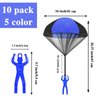 Juuxncgv 10 Pack Parachute Toy,Tangle Free Throwing Toy Parachute,Outdoor Toss It Up Flying Toys for Kids,Gifts(5 Colors)
