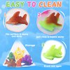 Color Changing No Hole Bath Toys for Kids Toddlers with Drying Bag, Bath Toys for Kids Ages 1-3 4-8, Bath Toys Toddler 2-4 Sea Creatures Kids Bath Toys Bathtub Toys Water Toys Sea Animal Toys