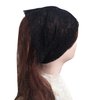 Oyabridal Thin Black Stretch Lace Headband for Women 7.2'' Wide Lace Elastic Headbands for Women