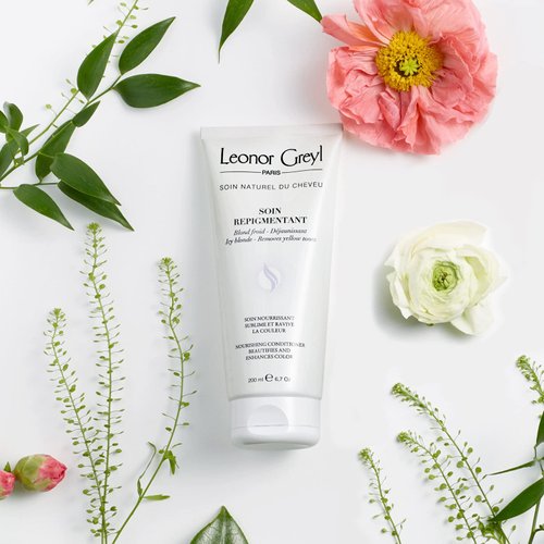 Leonor Greyl Paris - Soin Repigmentant Icy Blonde - Color-Enhancing Hydrating Conditioner - Revives Blonde to Very Light Blonde - (6.7 Oz)