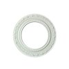 Renovators Supply Manufacturing Recessed Lighting Trim 10 in. Round White Polyurethane Ornate Recessed Ceiling Light Trims Pack of 5