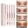 2-in-1 ultra-fine stereoscopic gel eyebrow pencil，Eyebrow pencil setting liquid and Precise Brush-Tip Create Natural Hair-Like Brows,Ultra-Fine Realistic Eyebrow Pencil，Long-lasting on All Day(02#)
