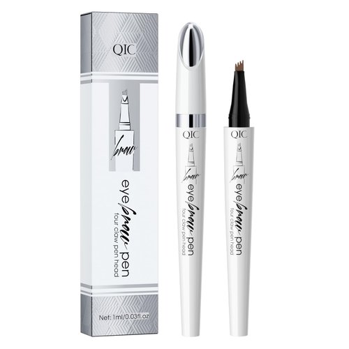 2024 3D Waterproof Microblading Eyebrow Pen,Microblading Eyebrow Pencil,4 Tip Eye Brow Pen,Long-lasting Natural Makeup Fine Stroke Magic Eyebrow Pencil (Light Brown)