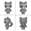 Larcele Animal Series Micro Building Blocks Animal Set, DIY Mini 3D Building Toy Bricks,1211 Pieces KLJM-07 (Raccoon)