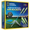 Blue Marble National Geographic Air Rocket Launcher Toy - Launch Glow in The Dark Rockets up to 100 Feet, Kids Outdoor Toys, Toys for Kids 8-12, Glow in The Dark Toys, Rocket Kit, Fun Outdoor Toys