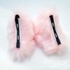 Cat Ears Hair Clips Fox Ears Barrettes Women Furry Fur Cat Headpiece Holiday Hair Pins Sweet Halloween Party Decoration Headband Anime Cosplay Costume Kitty Kitten Hair Accessories Pink - White