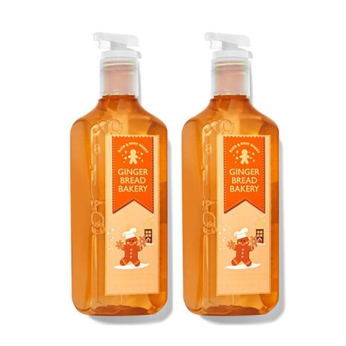 Bath and Body Works Cleansing Gel Hand Soap 8 Ounce 2-Pack (Gingerbread Bakery)
