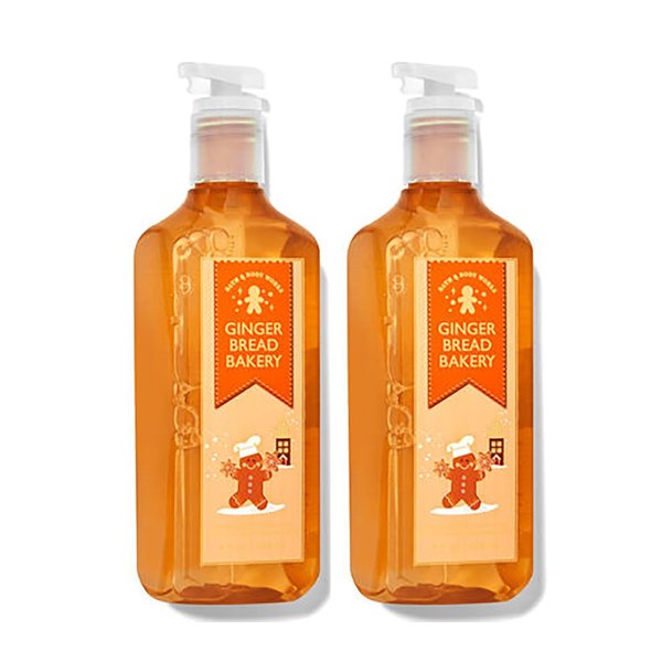 Bath and Body Works Cleansing Gel Hand Soap 8 Ounce 2-Pack (Gingerbread Bakery)