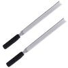 IDOU 2 Pieces Stainless Steel Nail File 4 Sides,Toe Nail Files for Thick Nails,Dog Nail File for Men Seniors & Dogs