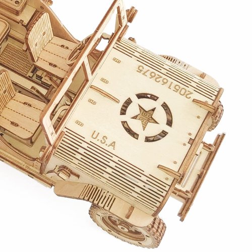 3D Wooden Puzzle - Wood Crafts Mechanical Off-Road Vehicle Building Model Kits - Wooden STEM DIY Brain Teaser Puzzle - Off-Road Vehicle Birthday Gifts for Adults and Teens Boys Girls