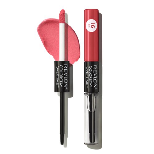 Revlon Liquid Lipstick with Clear Lip Gloss, ColorStay Overtime Lipcolor, Dual Ended with Vitamin E, 020 Constantly Coral, 0.07 Fl Oz (Pack of 1)