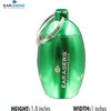 EARasers Earplugs Keychain Carrying Case - Aluminum Waterproof Ear Plugs and Pills Holder (Green)