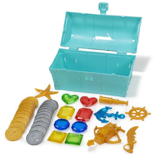 Red Co. Treasure Chest Underwater Swimming Pool Diving Toy with 42 Assorted Accessories