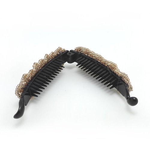 Meilliwish Noble Beautiful Lady Banana Hair Clip Ponytail Holder(H36)(Khaki)