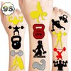96 PCS Gym Fitness Workout Temporary Tattoos Themed Birthday Party Decorations Supplies Favors Decor Bodybuilding Motivational Quotes Tattoo Stickers Gifts for Men Girls Boys Class Prizes Carnival