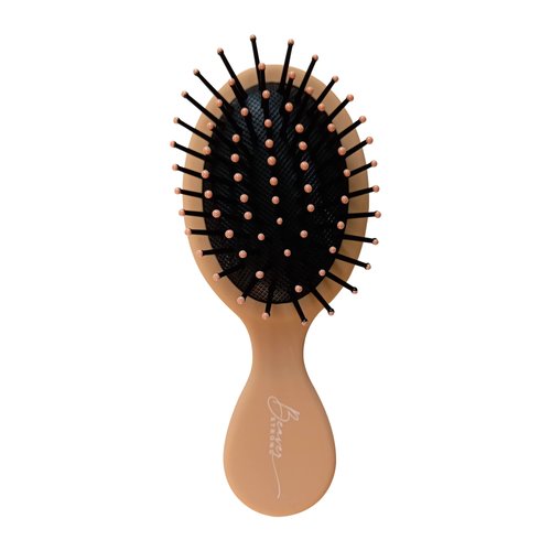 Essential Mini Hair Brush by BeaverStrong, Pocket-size Detangler Brush with Soft Bristles for Tra...