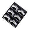 3 Pair False Eyelashes White Fake Eyelashes Natural False Lashes for Cosplay Party Stage Performance