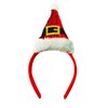 ZEYER Christmas Headband Cute Hat Toppers Headband Sequin Red Hat Christmas Hair Band Funny Christmas Accessories Costume Headwear Holiday Party Favors 1 PCS