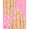 xo, Fetti Party Preppy Nail Stickers | 496 Stickers | Girly Party Accessory, Rainbow Bachelorette Decorations, Smiley Birthday Manicure, Butterfly Adhesive Press Ons