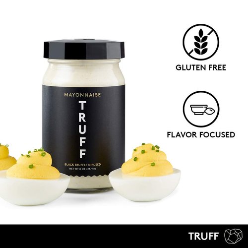 TRUFF Mayo, Gourmet Mayonnaise made with Black Winter Truffles, Sunflower Oil and Cage-Free Eggs | Umami Flavor for Savory Spreads, Salads, Non-GMO, Gluten Free | Original with Premium Box - Bundle of 2