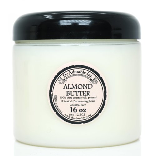 Dr Adorable - 16 oz - Almond Butter - Pure Natural Premium Organic Cold Pressed