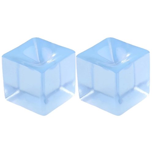Xinjincang 2Pcs Blue Fidget Squishes Games Squeezing Ice Cube Fidget Squishes Relieve Boredom Soft TPR Eco-Friendly Pinch Games Executive Desk Games Novelty and Gag Games