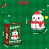 HGCYCF Christmas Red Snowman Building Blocks Set Compatible with Lego Advent Calendar 2024 Stacking New Toys Holiday Present Box New Year Xmas Gifts for Kids for Boys & Girls and Adults