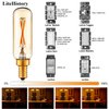LiteHistory Dimmable T6 led Bulb 25W Candelabra led 2200K Amber 120lm 2W e12 T25 led Bulb 6Pack