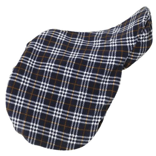 CENTAUR ER Fleece Saddle Cover - Size:One Size Color:Blue Corn Plaid