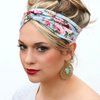 DRESHOW 6 Pack Women Headband Boho Floal Style Criss Cross Head Wrap Elastic Hair Accessories