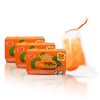 ASANTEE PAPAYA & HONEY Soap Bars with Vitamin C,E and Q10 Skin Cleansing 4.40 Oz (Pack of 3)