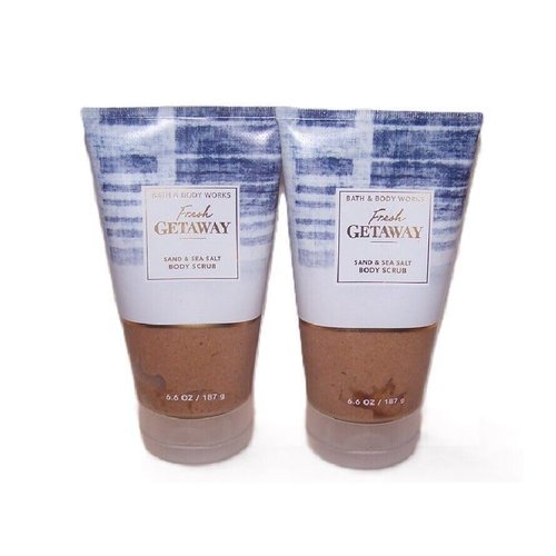 2 x Sand & Sea Salt bath Body Scrub fresh getaway sand sea salt 6.6 oz