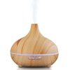 Aroma Essential Oil Diffuser, JoySusie 500ml Wood Grain Ultrasonic Cool Mist Whisper-Quiet Humidifier with Color LED Lights Changing & 4 Timer Settings, with Remote Control (Brown)