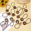 Hotop 12 Pcs Dreadlock Hair Tie Elastic Hair Tie Extra Long Rubber Band for Thick and Dreadlock Hair 8cm in Diameter Dreads Ponytail Holders Loc Hair Accessories Wood Carving Bands for Men Women Girls