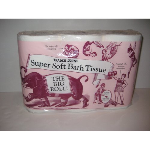Trader Joe's Super Soft Bath Tissue, (6)- Double Rolls, 2 Ply 350 Sheets Per Roll